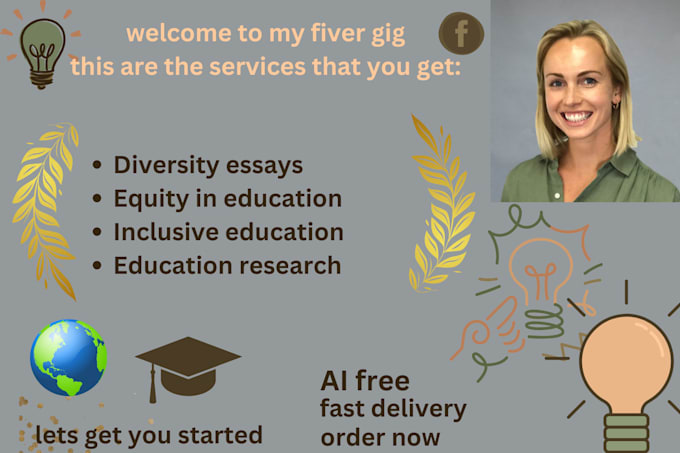 Gig Preview - Write content in education, equity, inclusive and diversity