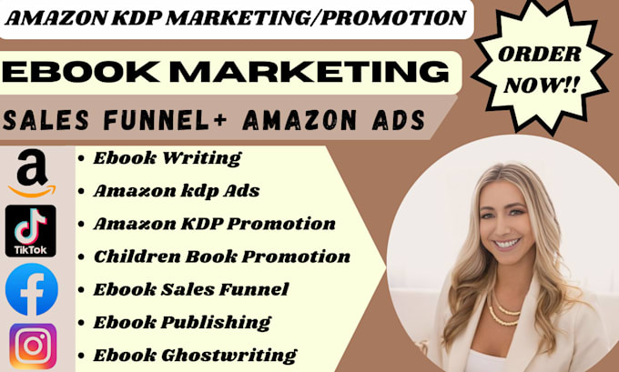 Gig Preview - Do amazon book promotion, ebook marketing, kindle book promotion, amazon kdp