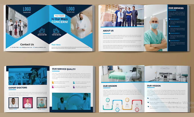 Gig Preview - Do brochure design company profile company information pitch desk white paper