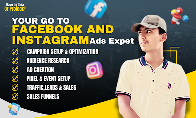 Gig Preview - Be your facebook meta ads campaign manager, instagram ads