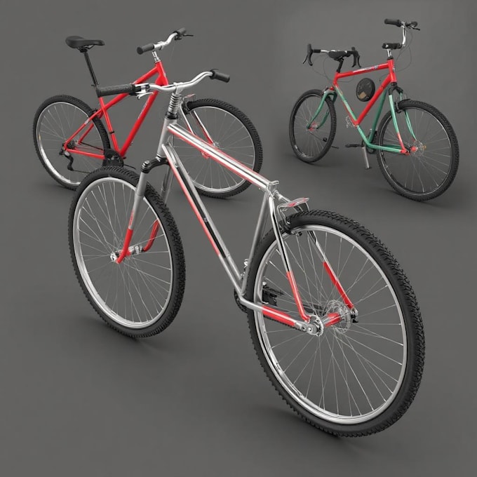 Gig Preview - 3d bike animation 3d bicycle animation exploded view 3d assembly