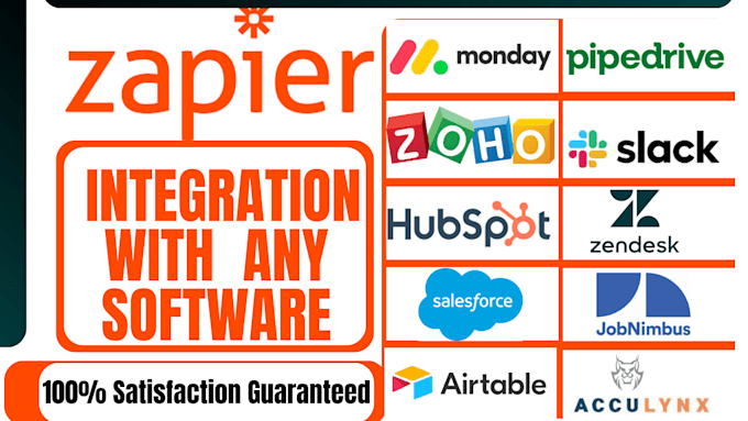 Gig Preview - Do zapier integration with monday slack zoho pipedrive hubspot salesforce trello