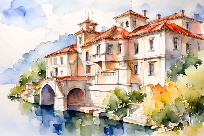 Bestseller - paint your house in watercolor painting style