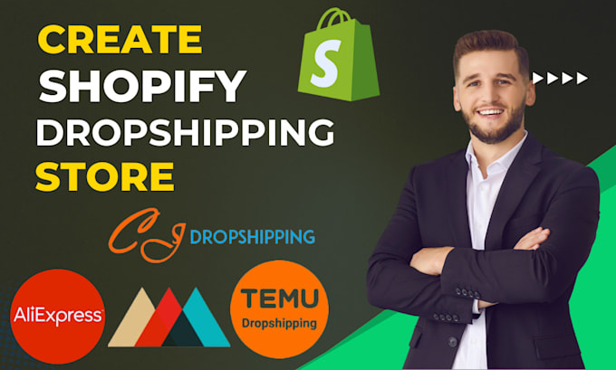 Gig Preview - Create shopify dropshipping store or shopify website,build shopify store design