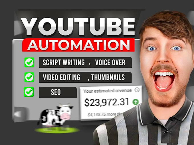 Gig Preview - Create youtube automation channel and cash cow faceless videos