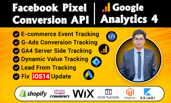 Bestseller - setup google analytics 4, meta pixel API, ga4 ecommerce tracking via GTM