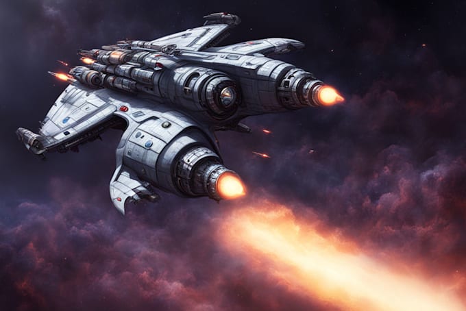 Bestseller - design spaceship, sci fi illustration