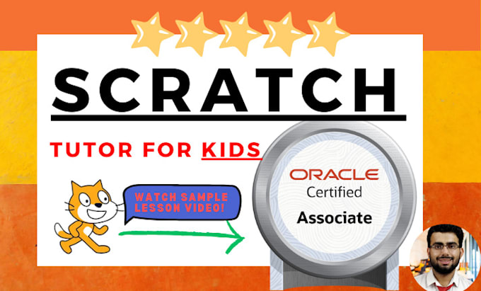 Gig Preview - Be coding tutor for your child, scratch programming to kids