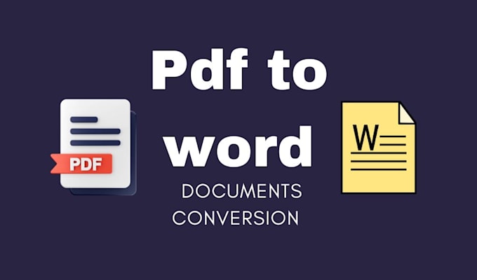 Gig Preview - Converting PDF to word