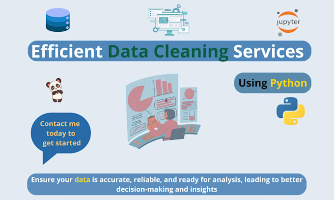 Gig Preview - Do efficient data cleaning services using python