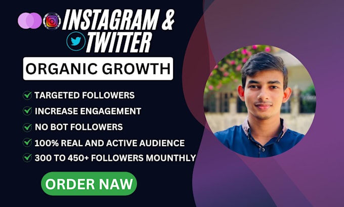 Gig Preview - Grow your instagram account organically for more organic followers