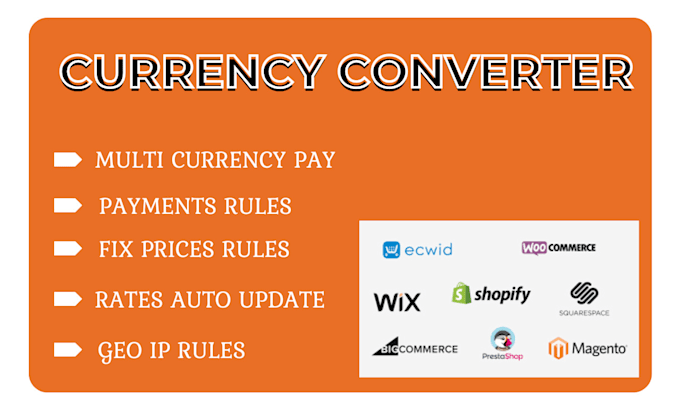 Bestseller - setup  multi currency switcher or currency converter in any of your website