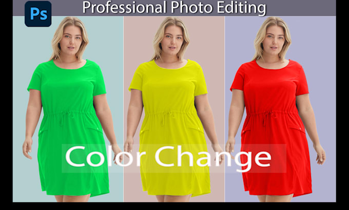 Gig Preview - Do color change, recolor, color correction, change background and color matching