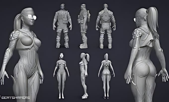 Gig Preview - Sculpt high quality 3d model for 3d printing