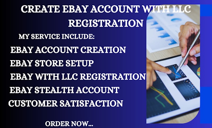 Gig Preview - Do ebay account creation with llc ltd ebay account with high limit