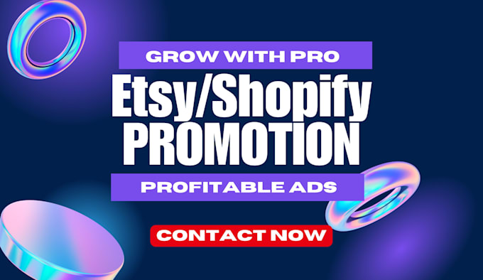 Gig Preview - Etsy shopify marketing etsy promotion shopify traffic etsy seo product listing