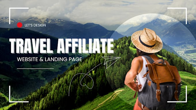 Bestseller - create a travel affiliate website, travel affiliate landing page