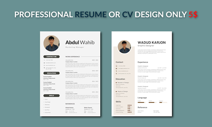 Gig Preview - Design professional resume or CV writing