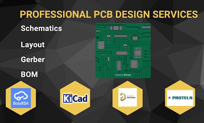 Gig Preview - Do professional pcb design in easyeda , kicad,  altium