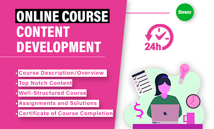 Gig Preview - Do online course creation and online course content creation