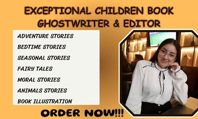 Gig Preview - Ghostwrite, edit fun children book, kid moral story, kids book, ebook writing