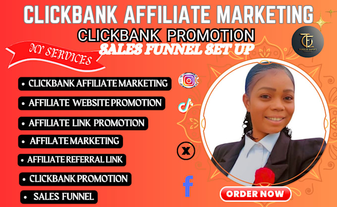 Gig Preview - Do clickbank affiliate link promotion affiliate promotion affiliate marketing