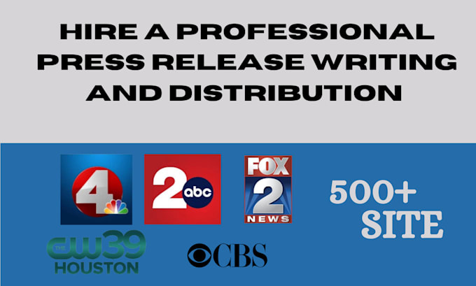 Gig Preview - Write and distribute press release to premium media sites