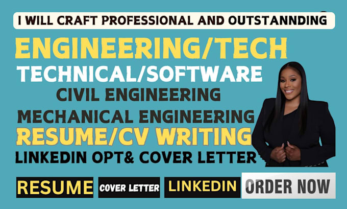 Gig Preview - Write engineering resume tech software engineer IT architect ats resume writing