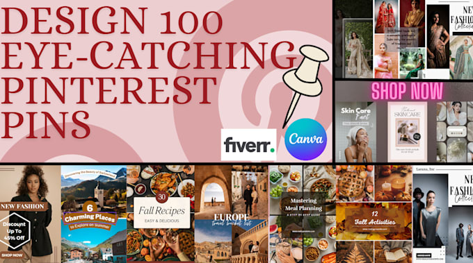 Gig Preview - Design 100 eye catching professional pinterest pins