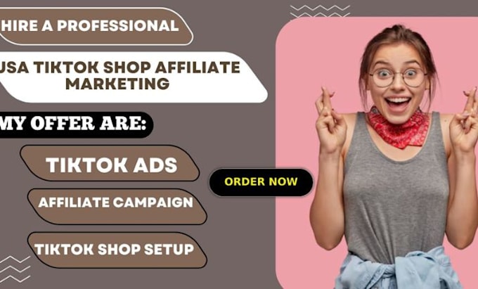 Gig Preview - Tiktok shop affiliate marketing shopify dropshipping business supplier