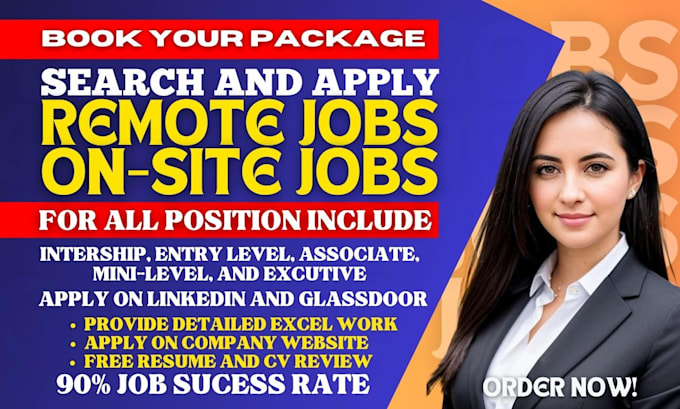 Gig Preview - Search and apply remote jobs for you job application job search apply to jobs