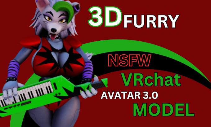 Gig Preview - Create or edit furry nsfw character model vrchat avatar