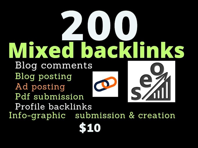 Gig Preview - Create 200 mixed backlinks for you