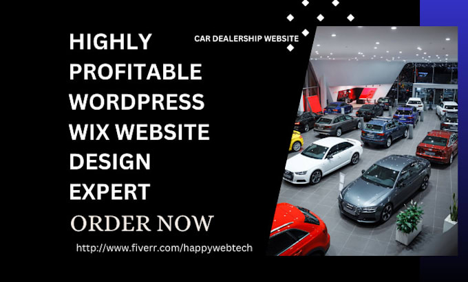 Gig Preview - Design redesign moving trucking insurance car dealership wordpress wix website