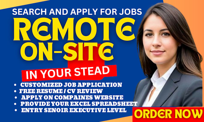 Gig Preview - Search and apply using reverse recruit to hunt remote find onsite job app