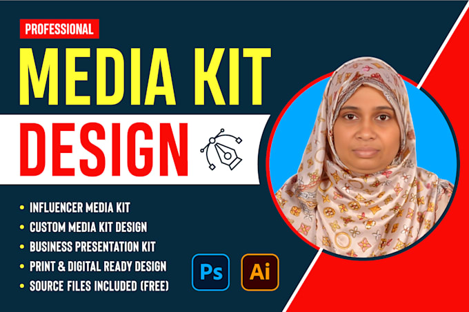 Gig Preview - Create professional media kit design