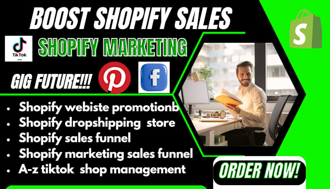 Gig Preview - Boost shopify store sales, shopify marketing sales funnel or website promotion