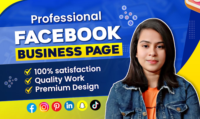 Gig Preview - Create professional facebook business page, instagram, meta pixel and shop