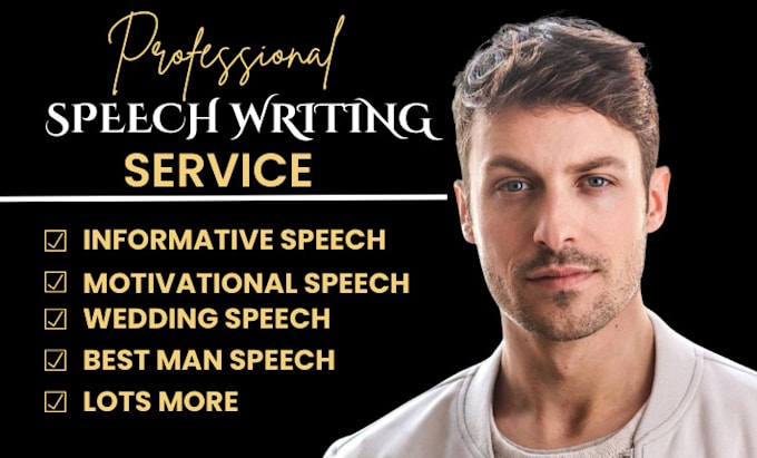 Gig Preview - Write your wedding speech, best man speech, speech writing, persuasive speech