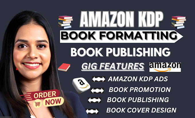 Gig Preview - Do amazon kdp book formatting book publishing book editing as ebook ghostwriter