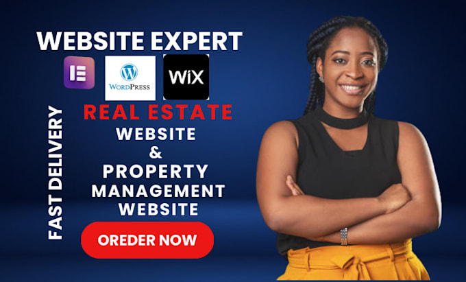 Gig Preview - Do real estate website, property management website, or airbnb website