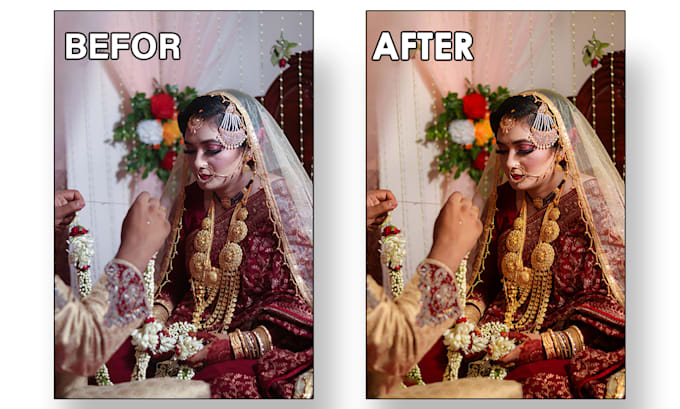 Bestseller - edit wedding photos and correct colors in photoshop