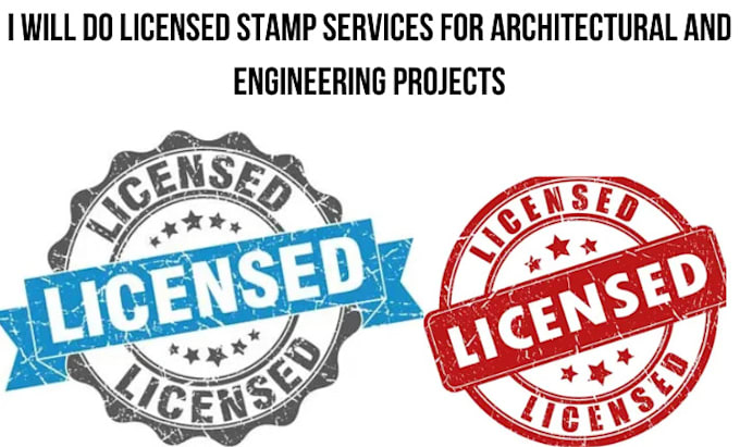 Gig Preview - Do licensed stamp services for architectural and engineering projects