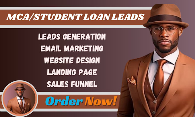 Gig Preview - Mca loan leads mca leads student loan leads payday loan lead facebook google ads