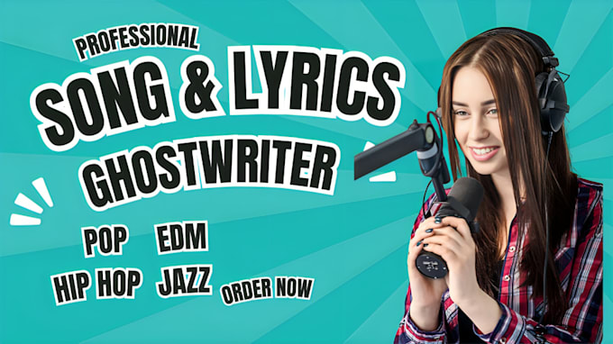 Gig Preview - Be your custom song lyrics, female vocalist, singer and songwriter, on any genre