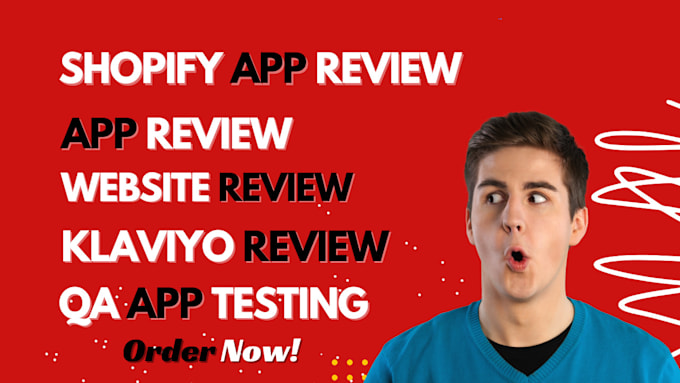 Gig Preview - Review your shopify app review QA app testing with USA store test analyze