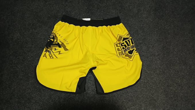 Gig Preview - Do design and manufacture of all boxing or muay thai shorts