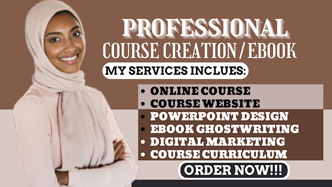 Gig Preview - Create online course content, training manual course, course creation, workbook