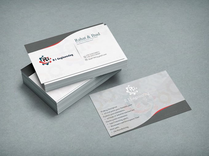 Gig Preview - Create a modern business visiting card design