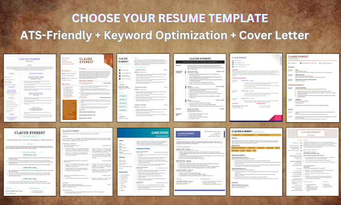 Gig Preview - Create a resume with your choice of template with cover letter